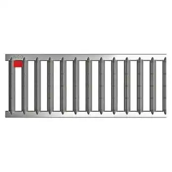 Aco self euroline/hexaline rist 100 cm - galvaniseret stål