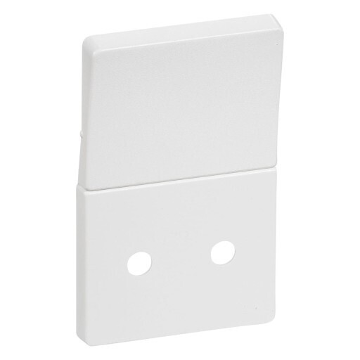 Billigvvs Lk fuga tangent/afdækning for stikkontakt med afbryder, 1½ modul, hvid tilbud