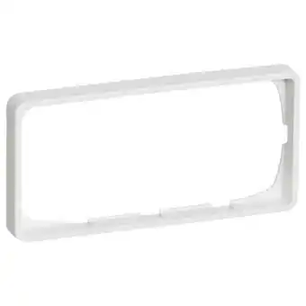 Lk fuga ramme baseline 50, 2 modul vandret, hvid