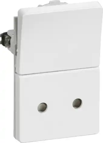 Lk fuga stikkontakt med afbryder, 1½ modul, hvid