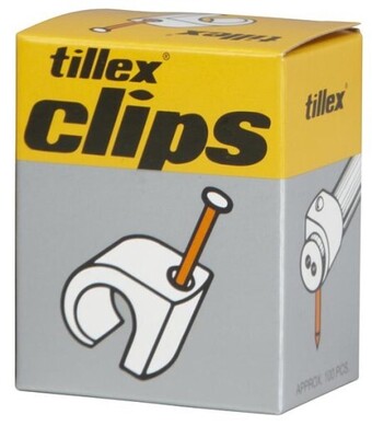 Billigvvs Kabelclips 5-7 mm, rund, sort - 100 stk tilbud
