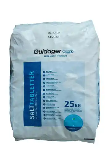 Guldager salttabletter til blødgøringsanlæg 25 kg