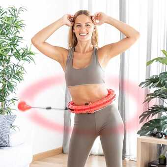 Bolig Center Justerbar smart fitness hoop med vægt fittehoop innovagoods tilbud