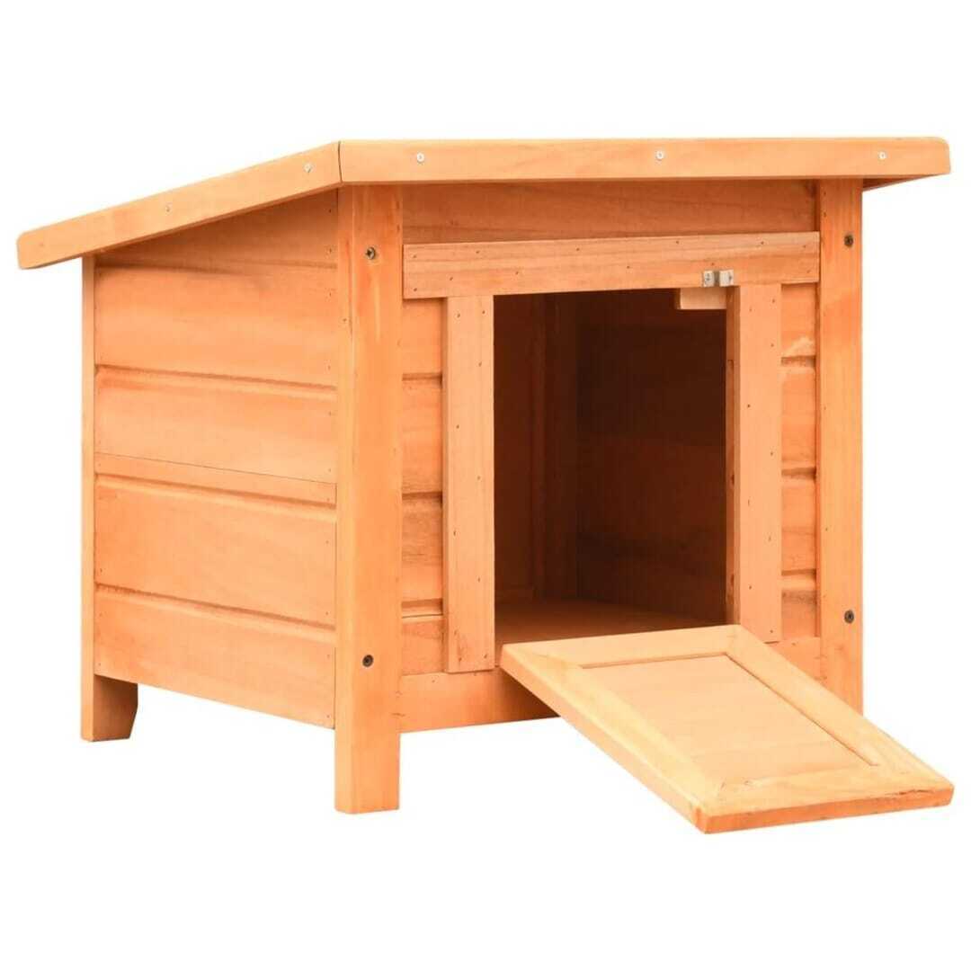 Bolig Center Kattehus 50x46x43,5 cm massivt fyrre- og grantræ tilbud