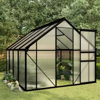 Bolig Center Drivhus 4,75 m² aluminium antracitgrå tilbud