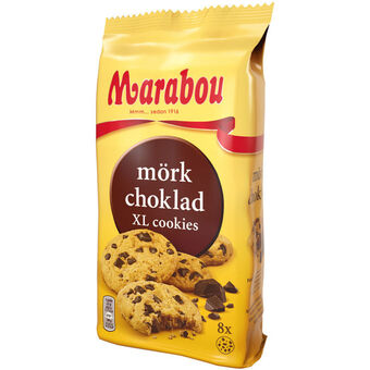 2 x marabou xl cookies | sprøde cookies med stykker af mørk chokolade.