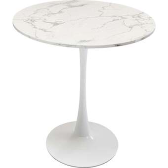 Kare Schickeria marble bord, hvid ø80 tilbud