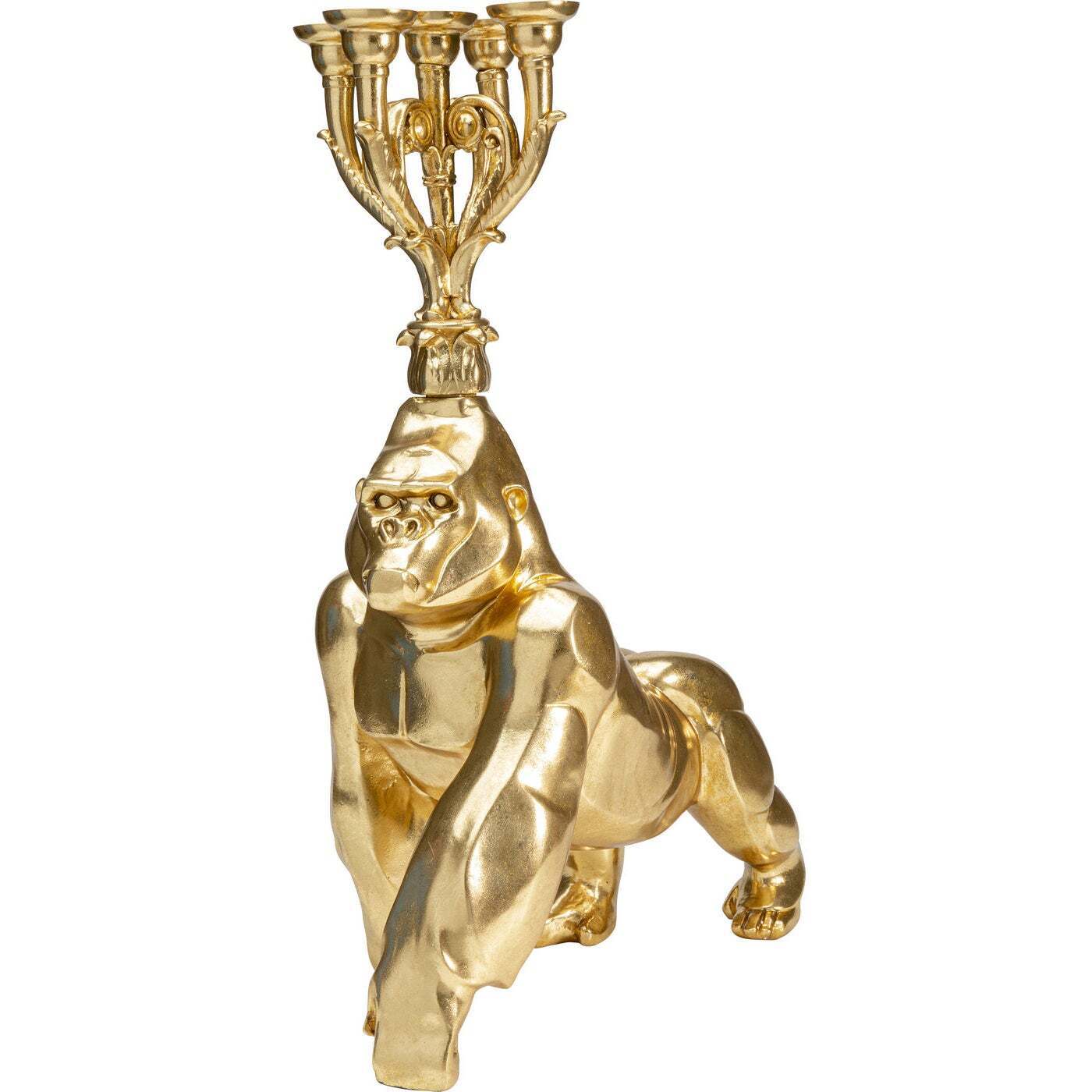 Kare Gorilla lysestage, guld tilbud