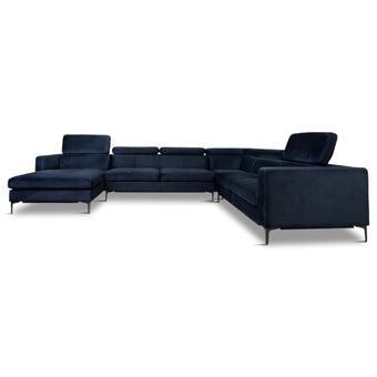 Sit´n Sleep Madison hjørnesofa m/chaiselong, navy tilbud