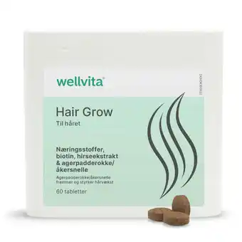 Wellvita Wellvita hair grow - 60 tabletter - styrk din hårvækst indefra tilbud