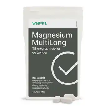 Wellvita Wellvita magnesium multilong - 120 tabletter - magnesium til muskler og nervesystem tilbud