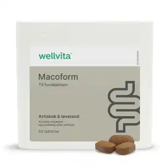 Wellvita macoform - 60 tabletter - oppustet mave og ubehag