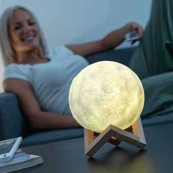 Genopladelige led-lampe måne moondy innovagoods