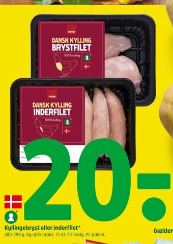 Coop 365 Coop kyllingeinderfileter tilbud