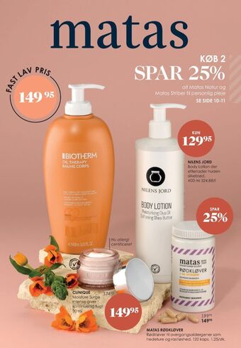 Matas Biotherm bodylotion tilbud