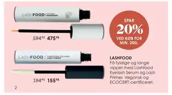 Matas Lashfood serum tilbud