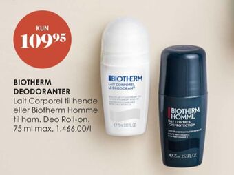 Matas Biotherm deo roll-on tilbud