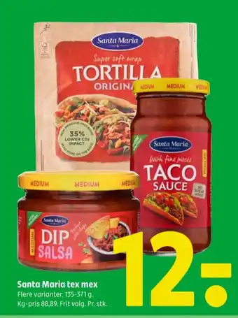 Coop 365 Santa maria tortillawrap tilbud
