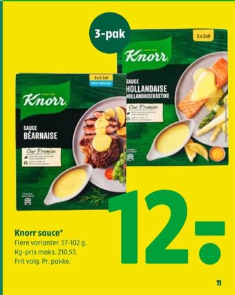 Coop 365 Knorr sauce pulver tilbud