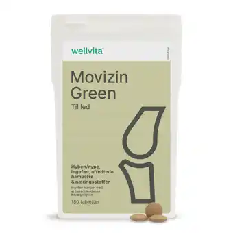 Wellvita movizin green - 180 tabletter - smidige og bevægelige led