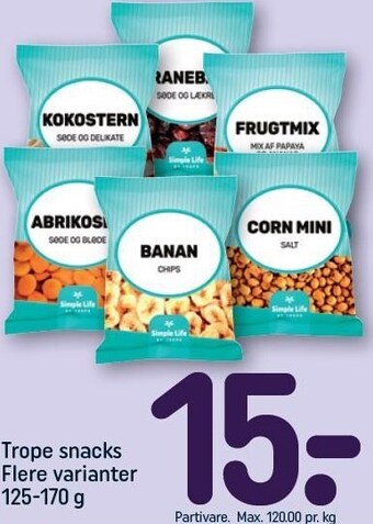 REMA 1000 Trope snacks tilbud
