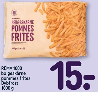 REMA 1000 Rema 1000 bølgeskårne pommes frites tilbud