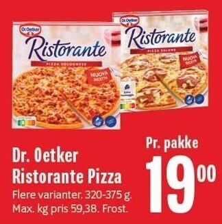 Min Købmand Dr. oetker ristorante pizza tilbud