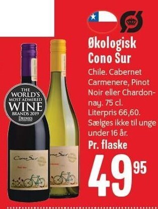 Min Købmand Økologisk cono sur tilbud