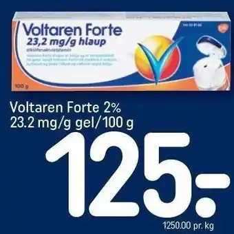 REMA 1000 Voltaren forte 2% 23.2 mg/g gel/100 g tilbud
