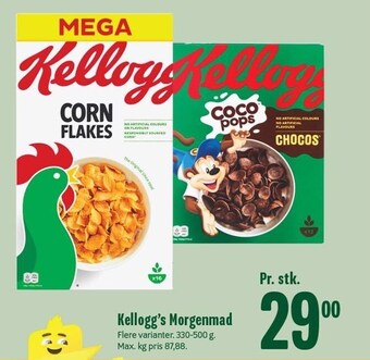 Min Købmand Kellogg's morgenmad tilbud