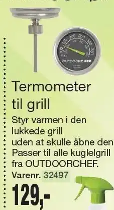 Harald Nyborg Outdoorchef termometer til grill tilbud