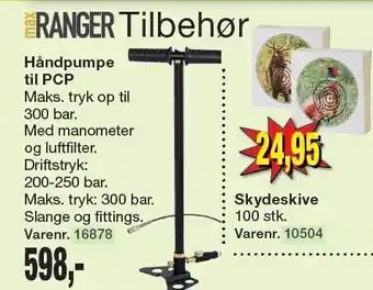 Max ranger håndpumpe til pcp