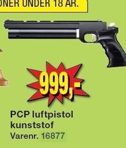 Harald Nyborg Pcp luftpistol kunststof tilbud
