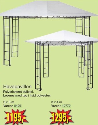 Harald Nyborg Havepavillon tilbud
