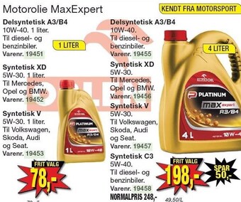 Harald Nyborg Orlen oil motorolie maxexpert tilbud