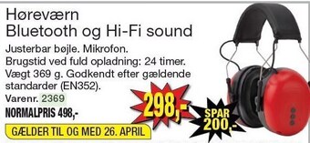 Harald Nyborg Høreværn bluetooth og hi-fi sound tilbud