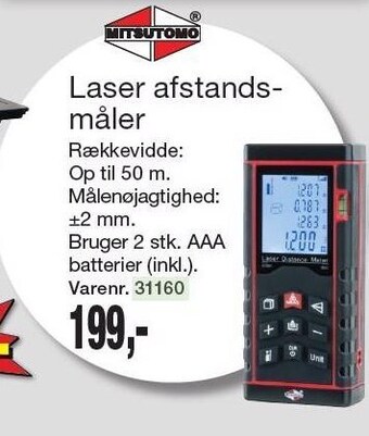 Mitsutomo laser afstandsmåler