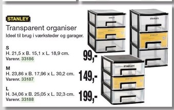 Harald Nyborg Stanley transparent organiser tilbud