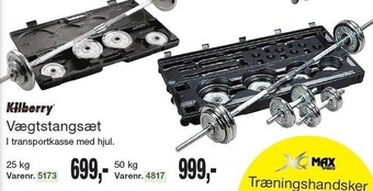 Harald Nyborg Kilberry vægtstangsæt tilbud