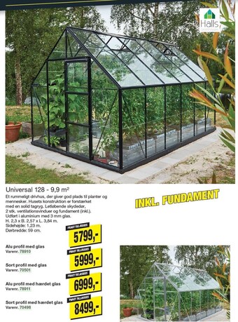 Harald Nyborg Universal 128 - 9,9 m2 tilbud