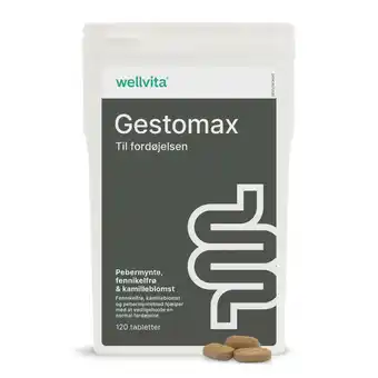 Wellvita gestomax - 120 tabletter - en bedre fordøjelse