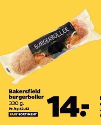 Netto Bakersfield Burgerboller tilbud