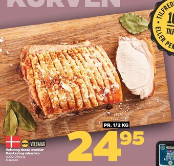 Netto Velsmag Dansk Ovnklar Flæskesteg Uden Ben tilbud