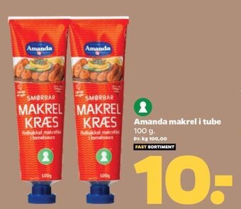 Netto Amanda Makrel i Tube tilbud