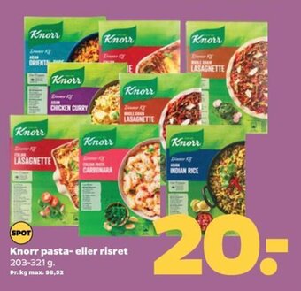 Knorr Pasta-eller Risret