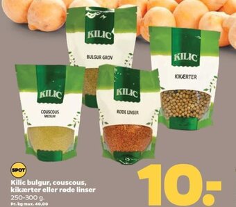 Kilic Bulgur, Couscous, Kikærter eller Rode Linser
