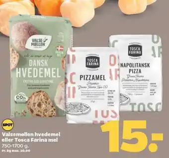 Valsemøllen Hvedemel eller Tosca Farina Mel
