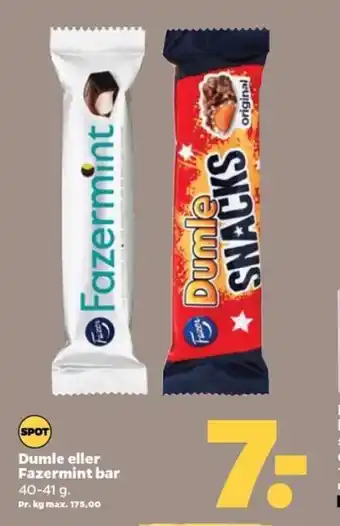 Netto Dumle eller Fazermint Bar tilbud