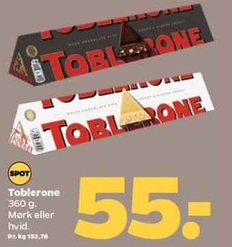 Netto Toblerone tilbud