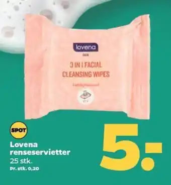 Netto Lovena Renseservietter tilbud